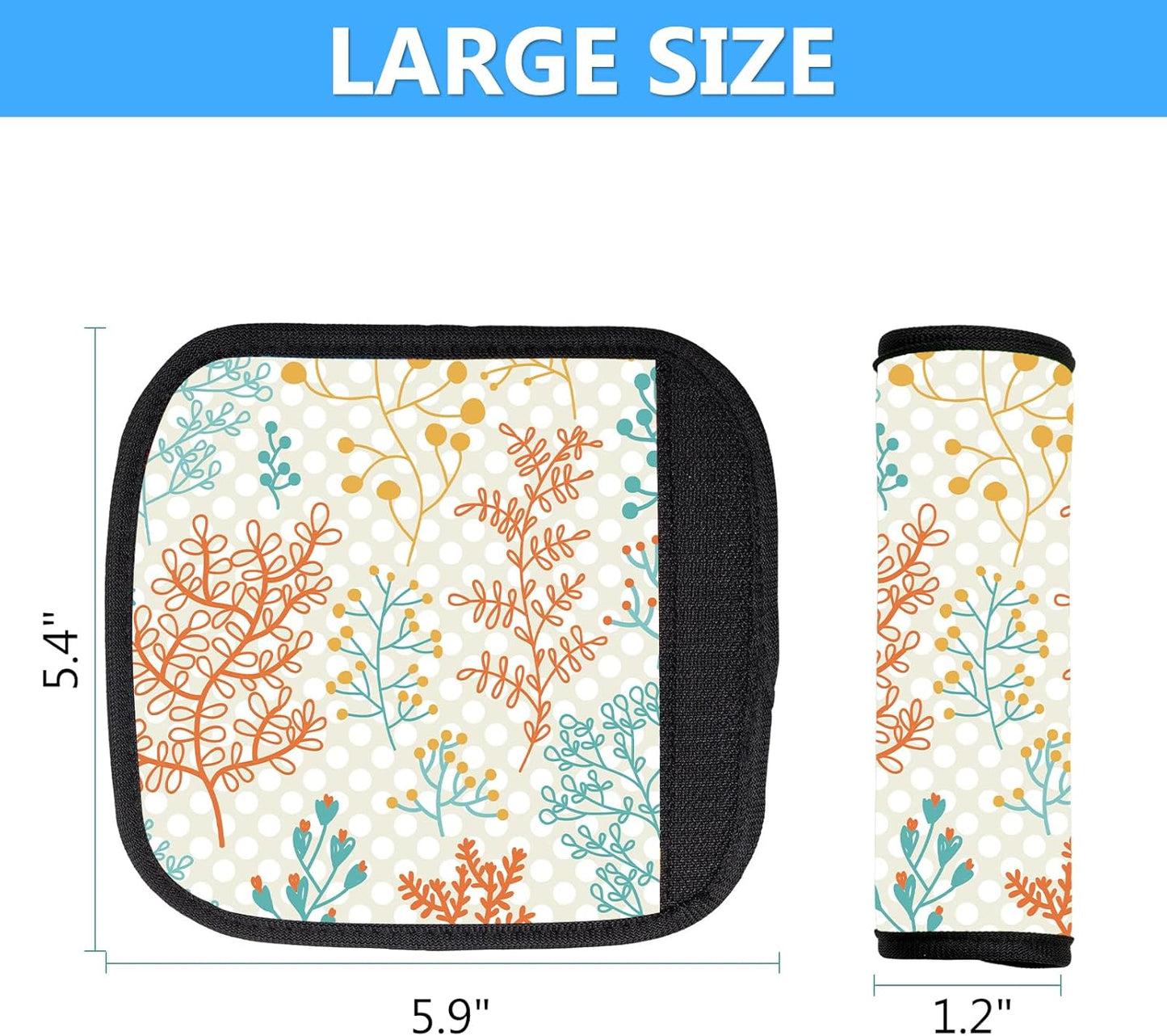 Luggage Handle Wraps 3Pcs – Neoprene Bag Handle Wrap for Bogg, Luggage Identifiers for Suitcases Easy Identification, Stylish & Comfy Suitcase Handle Replacement Travel Accessories for Airport Y05