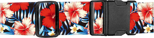 Luggage Straps for Suitcases, Adjustable Travel Belt, Durable Wide Luggage Strap, Cute Suitcase Strap Identifiers with Buckle, Bag Straps for Luggage, Luxury Purple Flowers