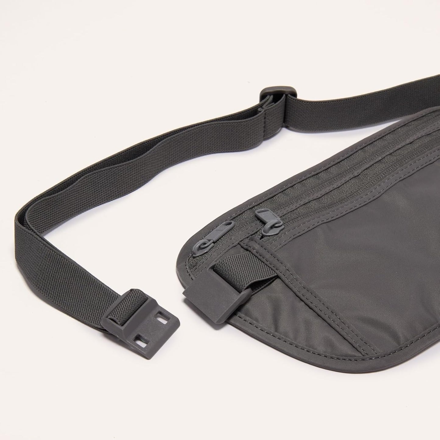 Pander RFID Blocking Travel Money Belt – Hidden Waist Pouch for Passport, Cash, Cards, Slim Belt