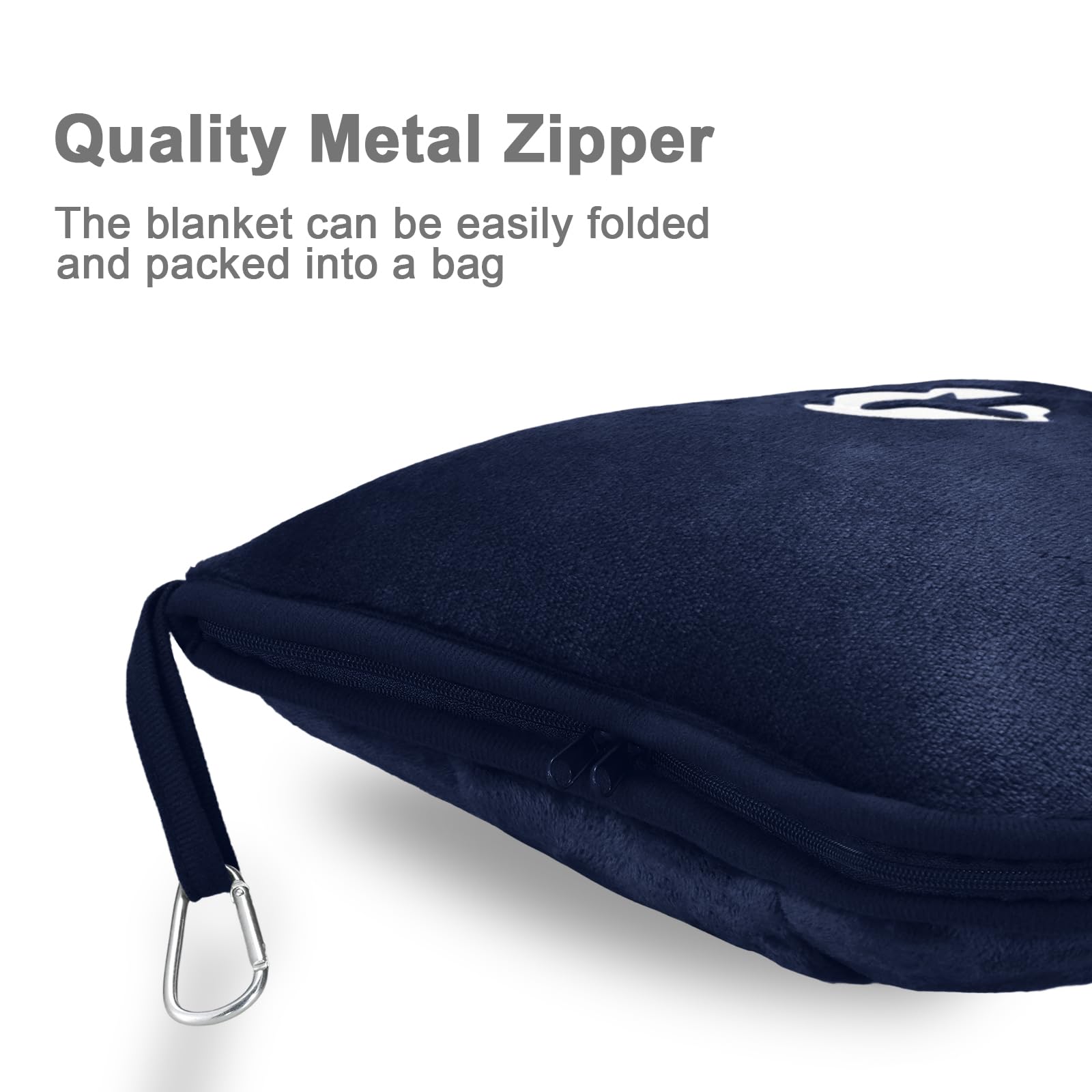 Travel Blanket and Pillow Compact, Premium Soft 2 in 1 Airplane Blanket with Soft Bag