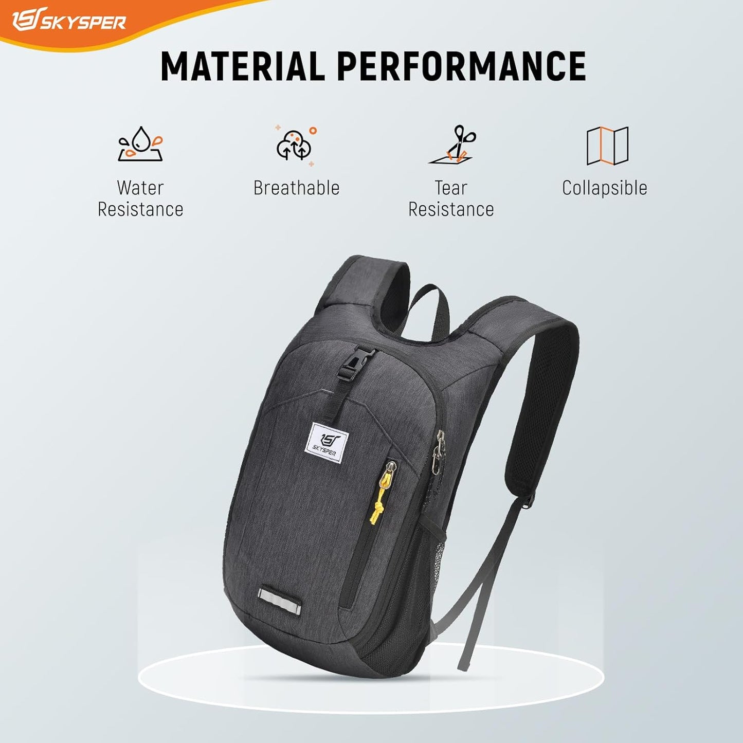 SKYSPER Small Hiking Backpack 10L Foldable Daypack Packable Lightweight Hiking Daypack Travel Day