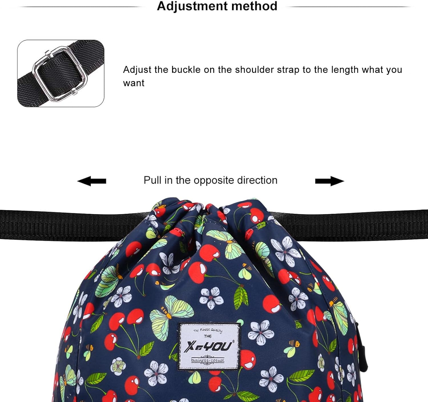XEYOU Drawstring Sports Backpack Lightweight Gym Yoga Sackpack Shoulder Rucksack Casual Outdoor
