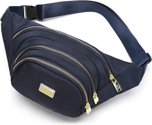 DAITET Crossbody Fanny Pack for Men&Women,Large Waist Bag & Hip Bum Bag with Adjustable Strap for Outdoors Workout Traveling Casual Running Hiking Cycling
