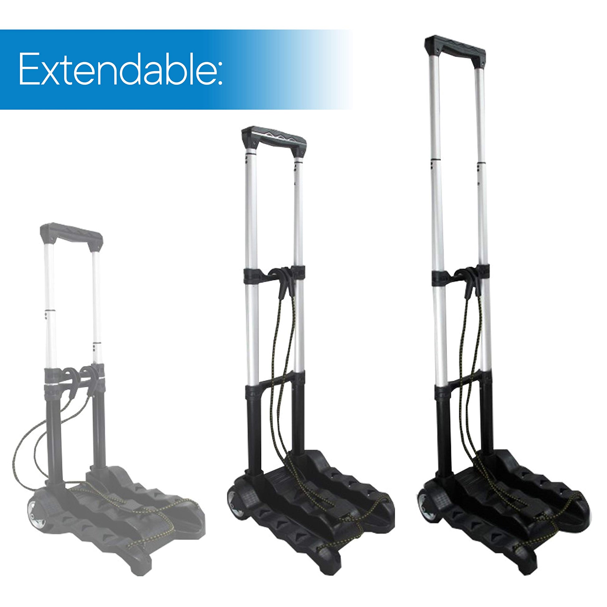 RMS Folding Luggage Cart (Black)