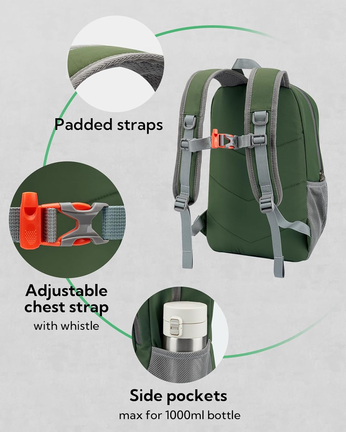 WATERFLY 12L Small Hiking Backpack: Day Pack Lightweight Travel Bag Camping Fitness Cycling Outdoor