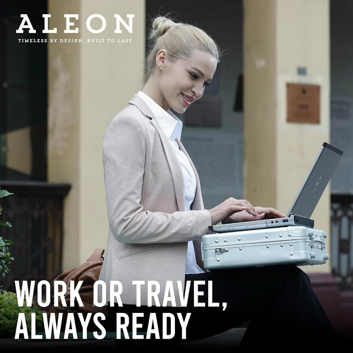 All Aluminum Lightweight 17" Premiuim Laptop Briefcase for Men – Shockproof Hard Shell Attache Case