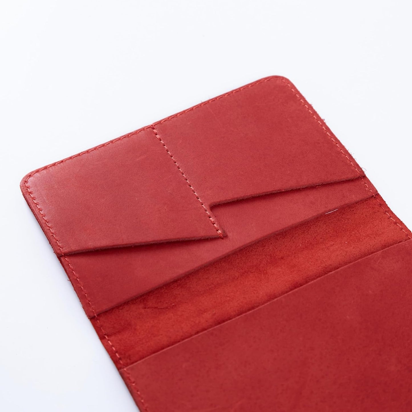 INCARNE Passport Cover - Travel Passport Wallet - Leather Passport Holder for Men Women Family with Card Slots & Note Compartmen - Sleeve Protector - Genuine Leather - Vintage Red