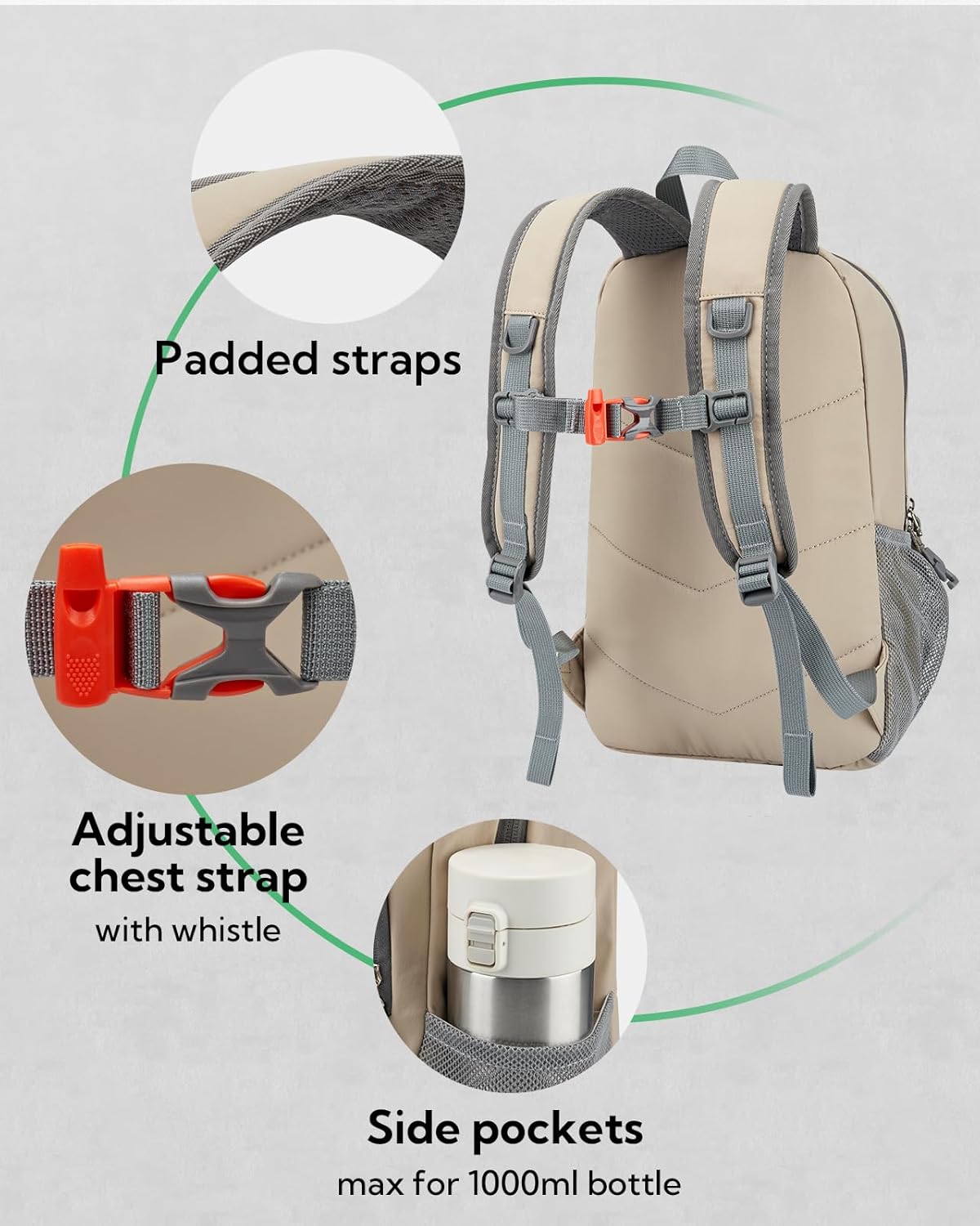 WATERFLY 12L Small Hiking Backpack: Day Pack Lightweight Travel Bag Camping Fitness Cycling Outdoor Sports Daypack For Women Men