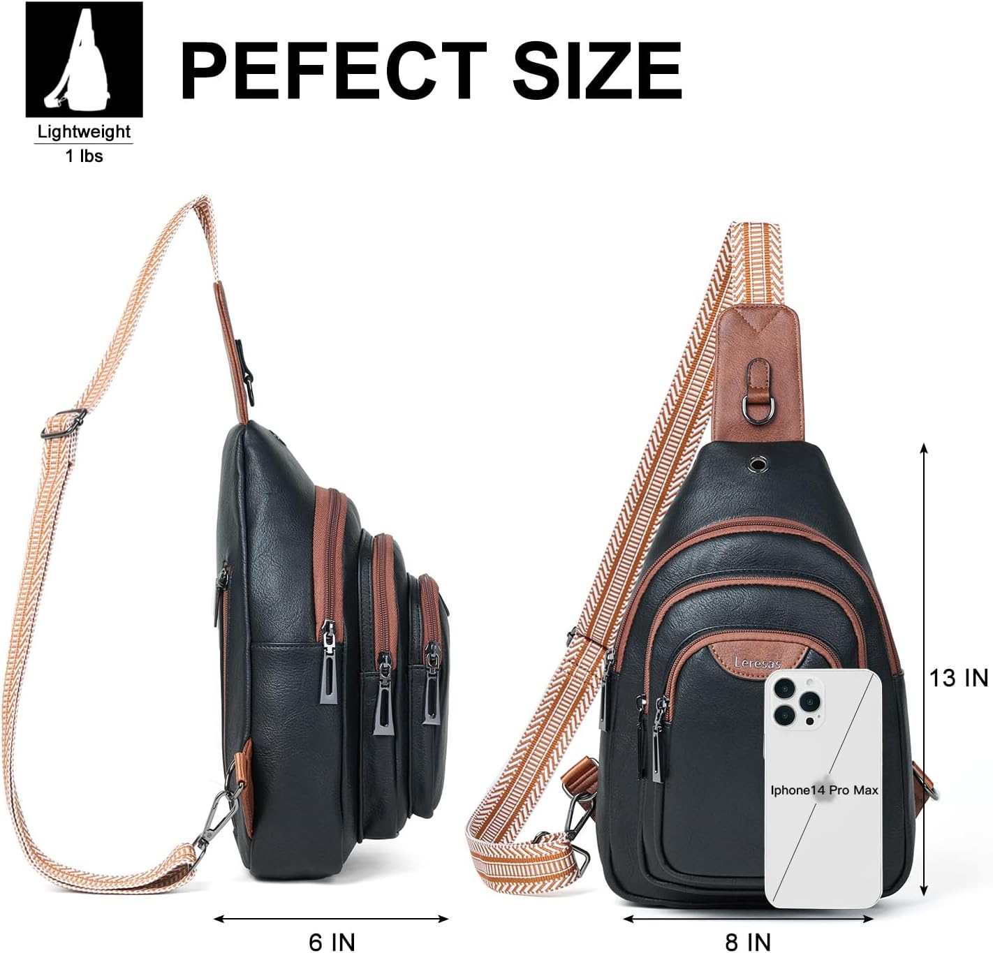 Crossbody Sling Bag for Women Men Anti Theft Cross Body Fanny Pack Belt Bag Purse Gifts for Women