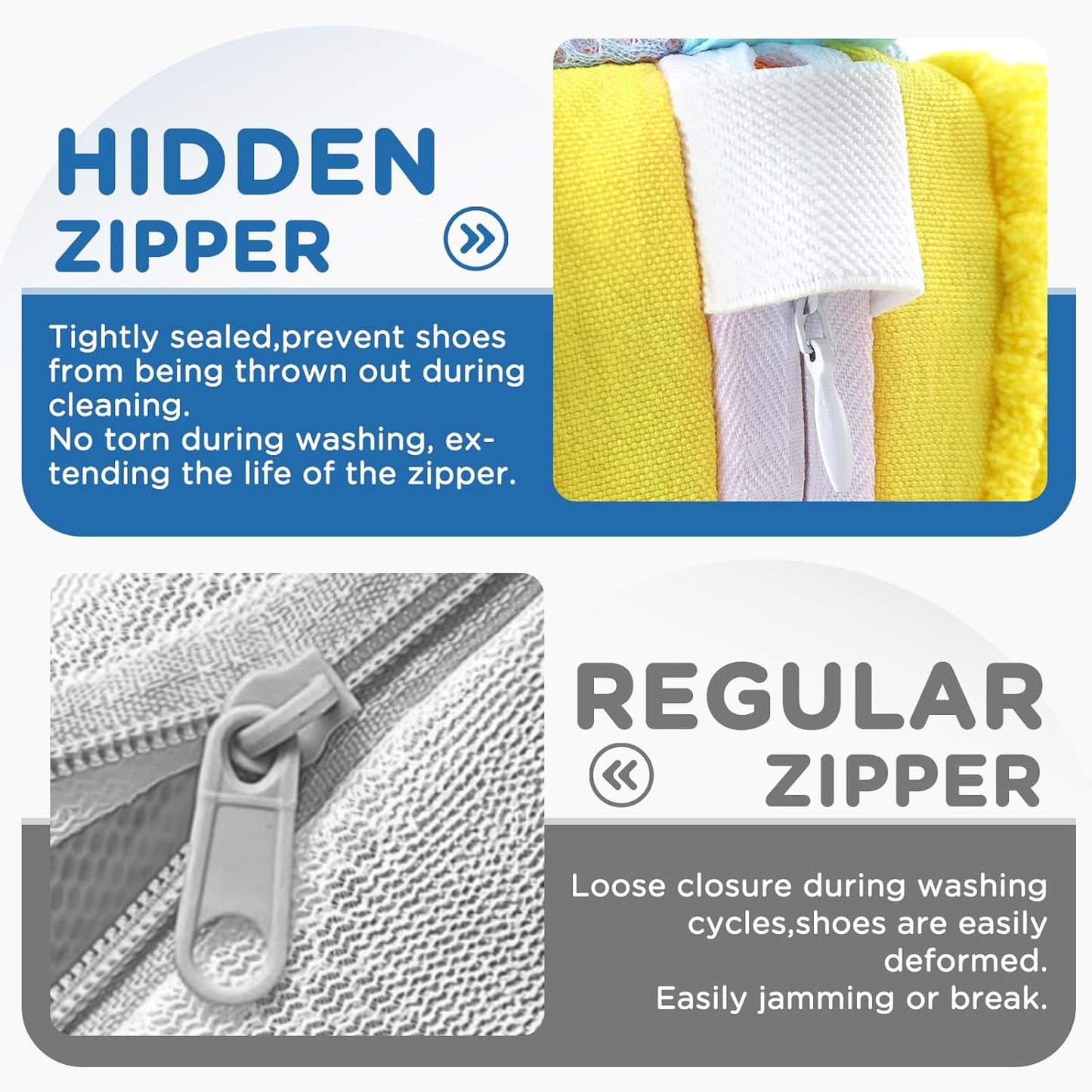 Shoe Washing Machine Bag,Shoe Laundry Bags for Sneakers, Reusable Shoe Cleaning Bag for All Shoe Sizes