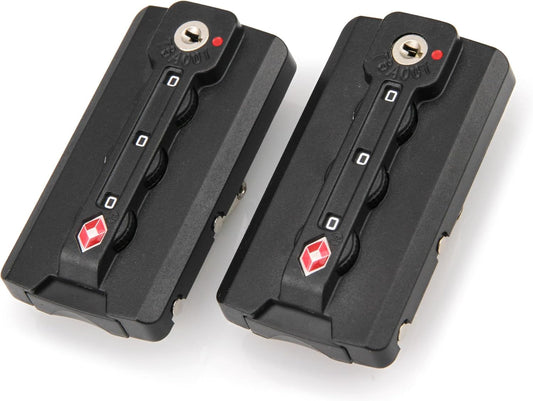 Zoofen 2 Pack Luggage Lock TSA Approved Luggage Travel Lock Luggage Suitcas Lock 3-Digit Combination Lock(Model D)