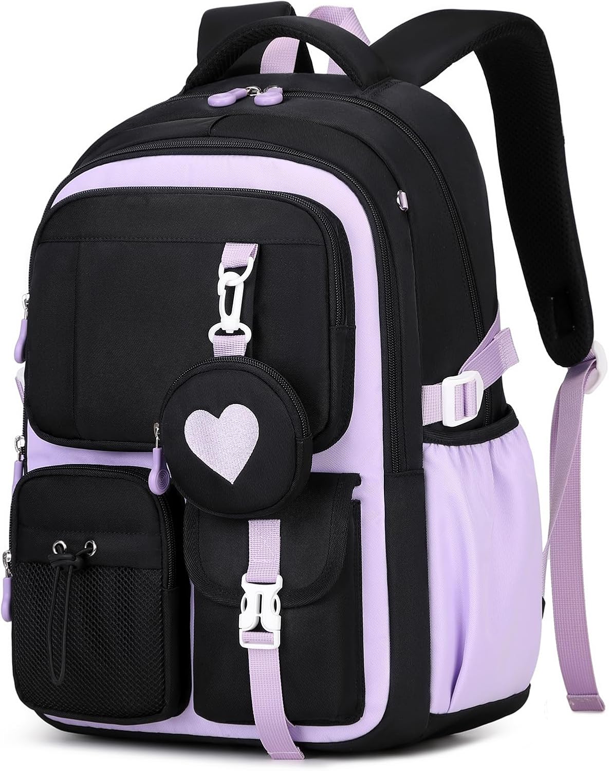 MOONBABY Girls Backpack, Kids Backpack for Girls, School bag for Primary Elementary Teenage, Middle School Students Bookbag