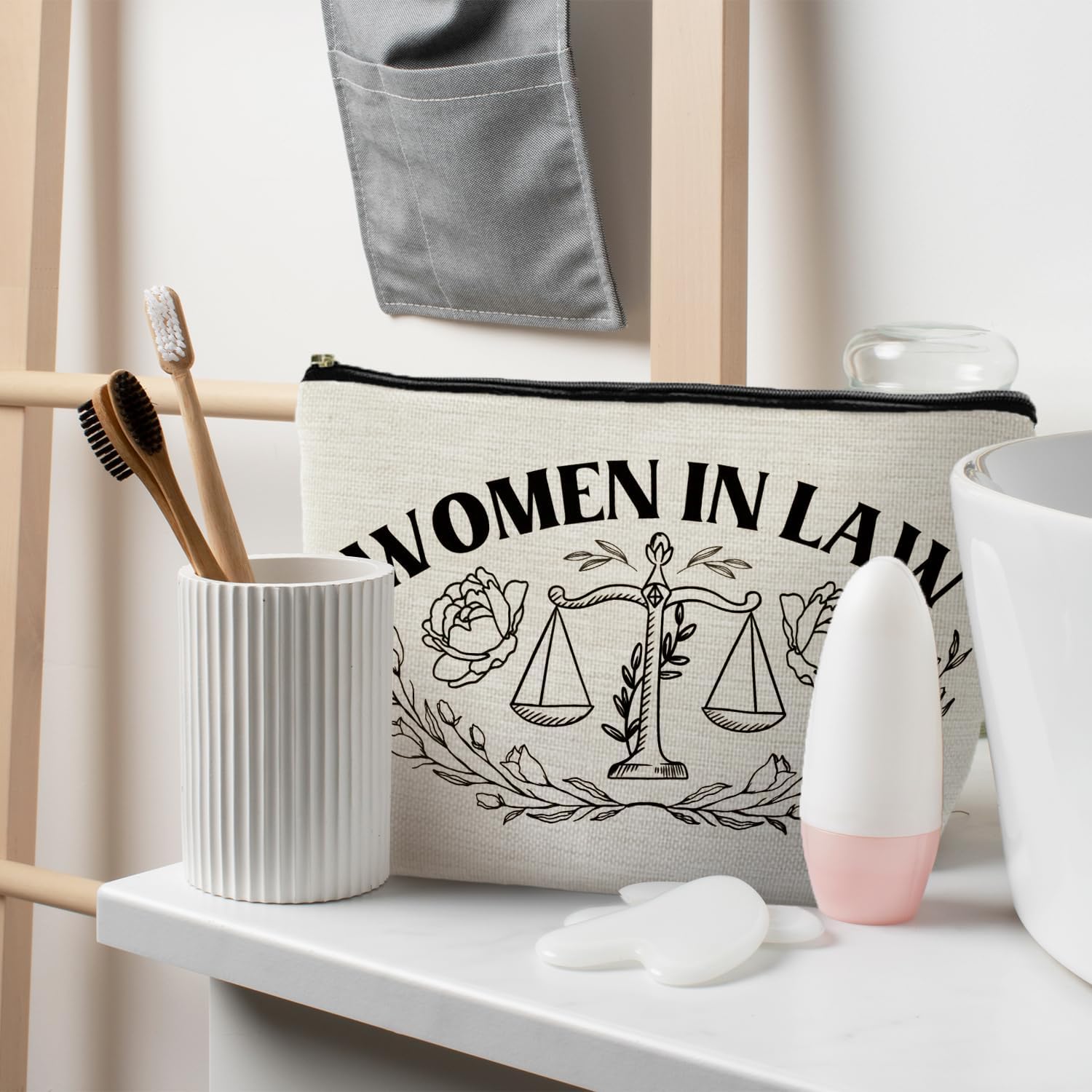 Lawyer Gifts for Women, Lawyer Makeup Bag, Law School Graduation Gifts, Women in Law Cosmetic Bags