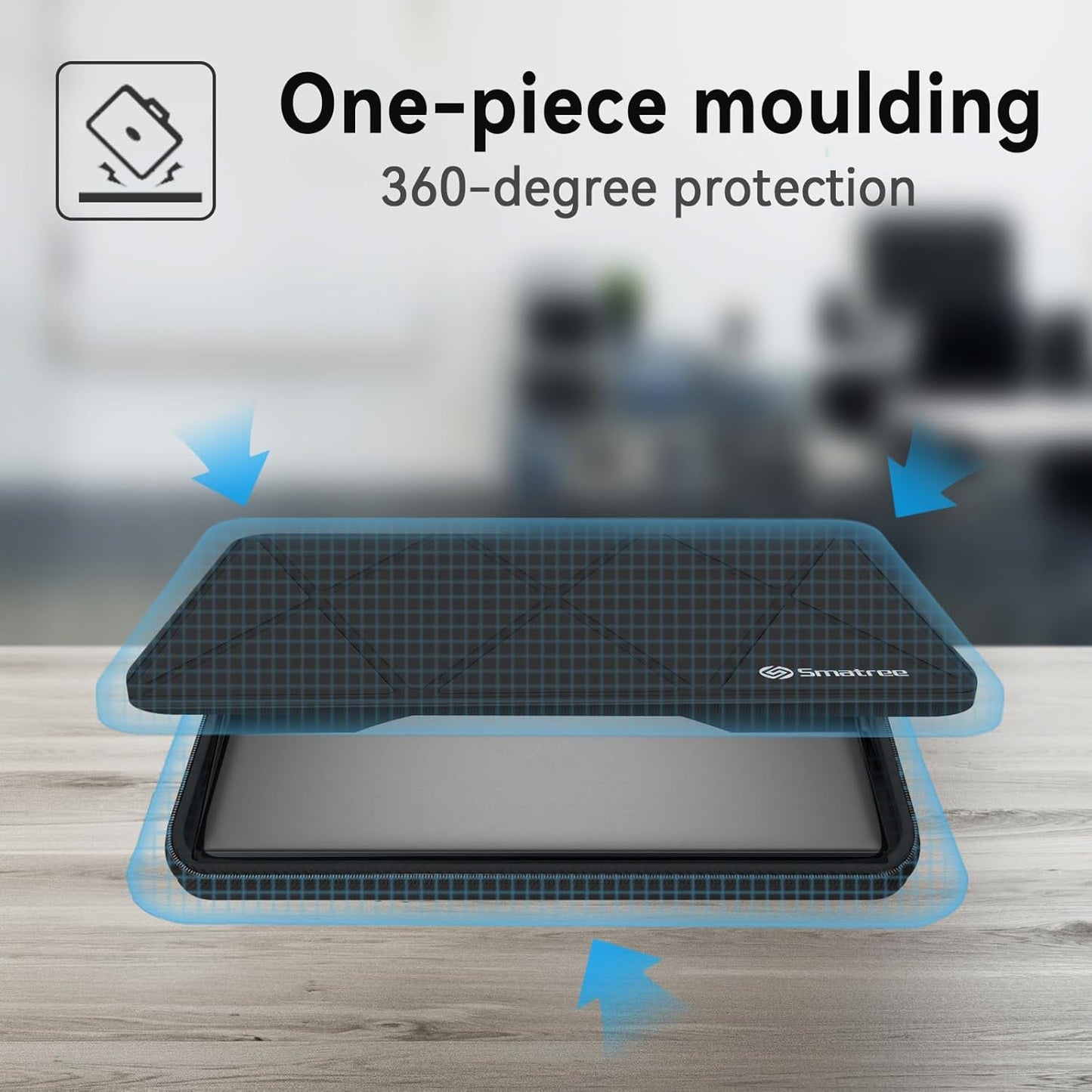 Smatree Hard EVA Protective Sleeve Compatible for 14.5inch DELL 14 Premium DA14250,for 14.5inch XPS 14 9440,for 14inch Latitude 5450/5431/5440,for 14inch Precision 3490/3480 Workstation Case (X8039)