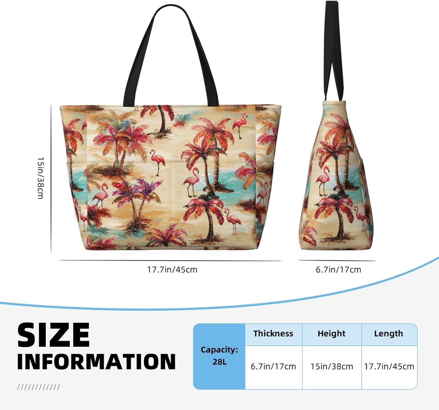 Beach Bag for Women Beach Tote Bag Waterproof Sandproof Large Bags with Zipper Big Capacity for
