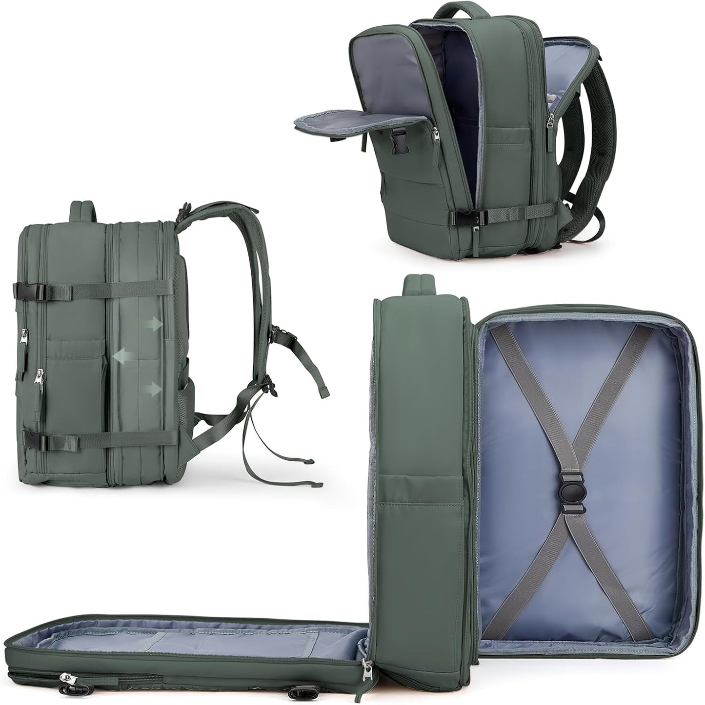 coowoz Large Travel Backpack For Women Men, Carry On Backpack,Hiking Backpack Waterproof Outdoor