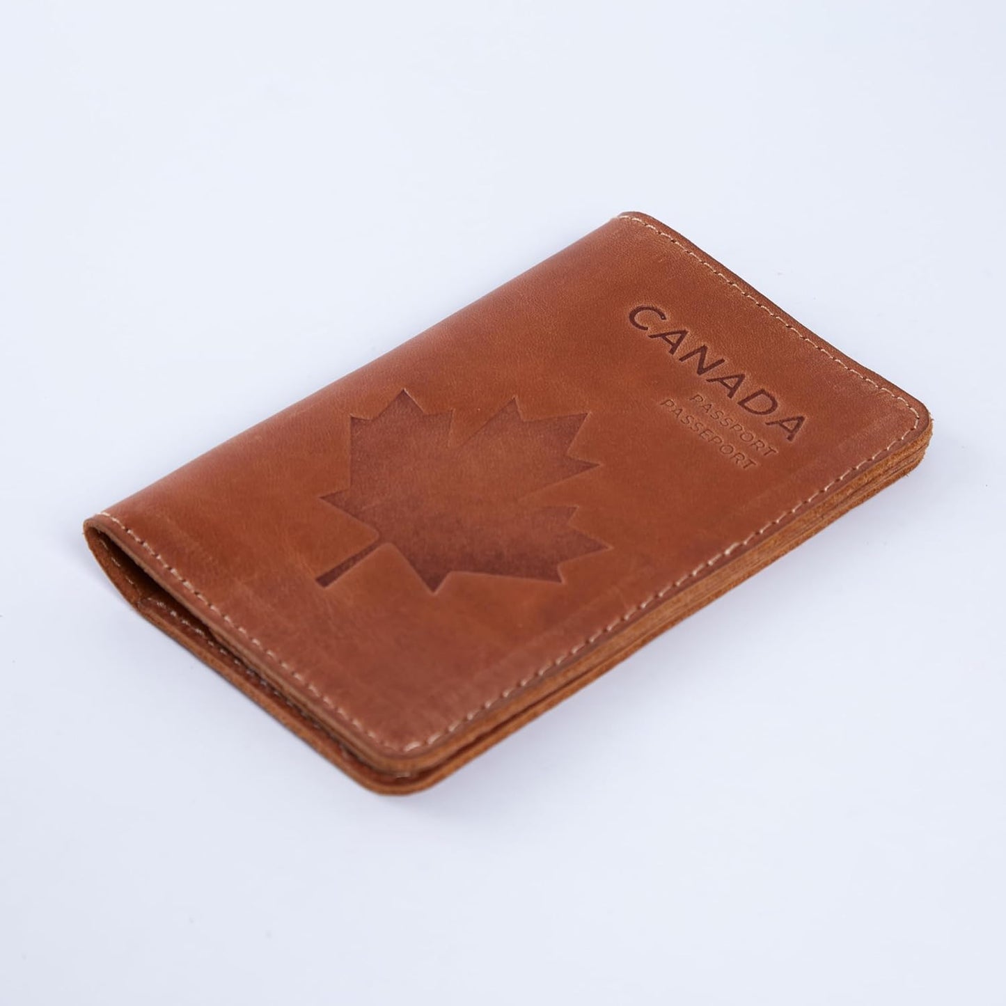 INCARNE Passport Cover - Travel Passport Wallet - Leather Passport Holder for Men Women Family with Card Slots & Note Compartmen - Sleeve Protector - Genuine Leather - Vintage Cognac