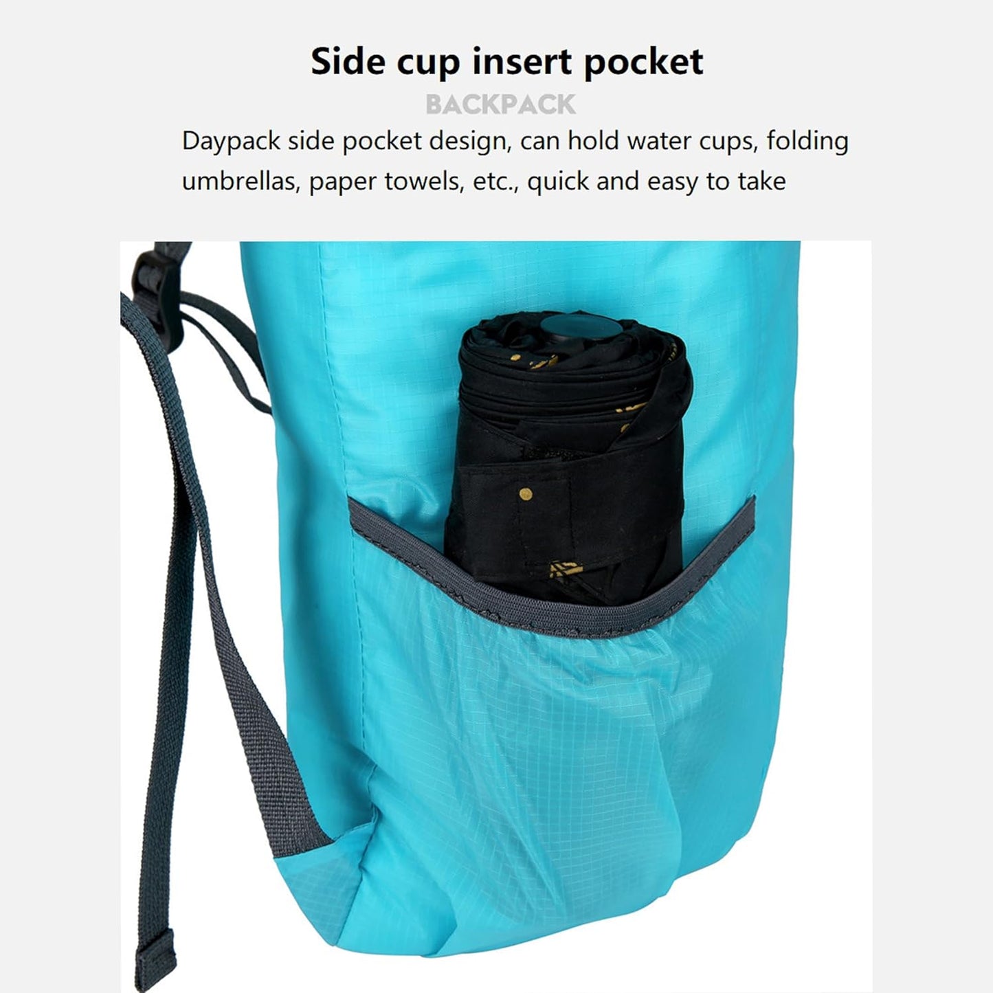 16L Lightweight Foldable Hiking-Backpack Small Packable-Daypack For Travel,Ultralight