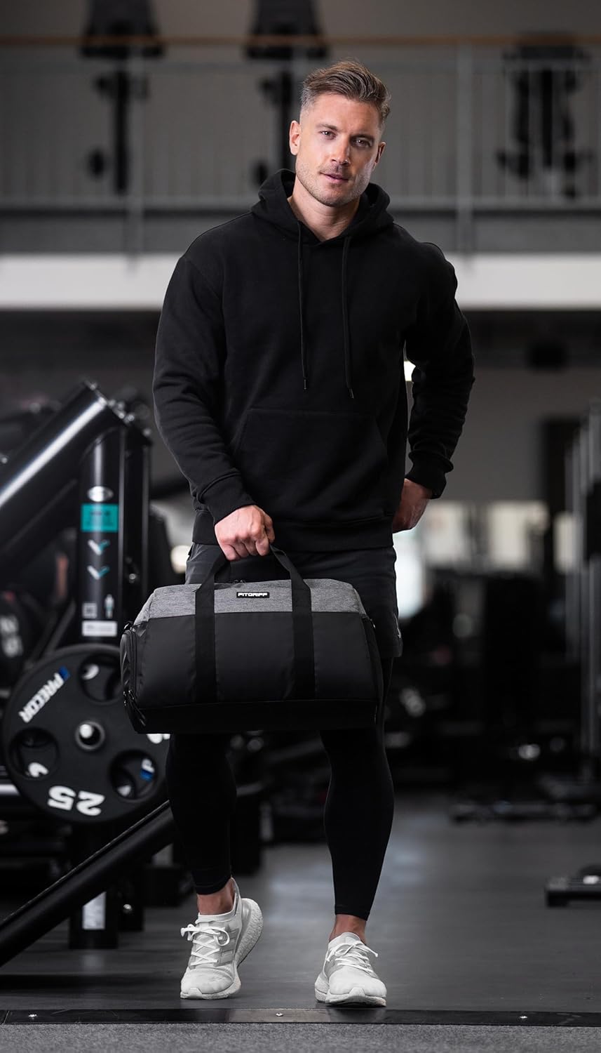 Fitgriff® Gym Bag V2 for Men and Women with Shoe & Wet Compartment - Duffle Bag for Travel, Sports