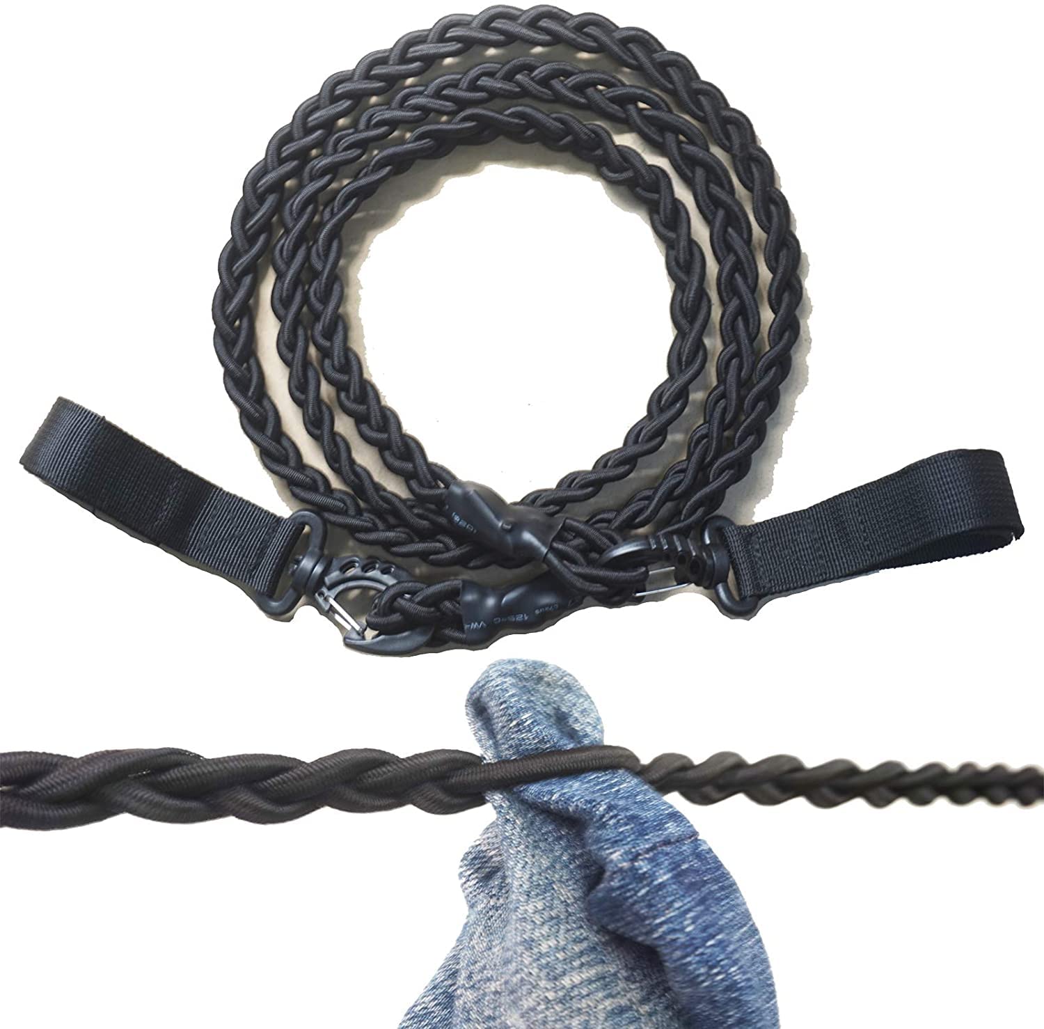 Tri-Braided Cord Clothes Line, Clothes Drying Rope Portable Travel Clothesline for Indoor Outdoor
