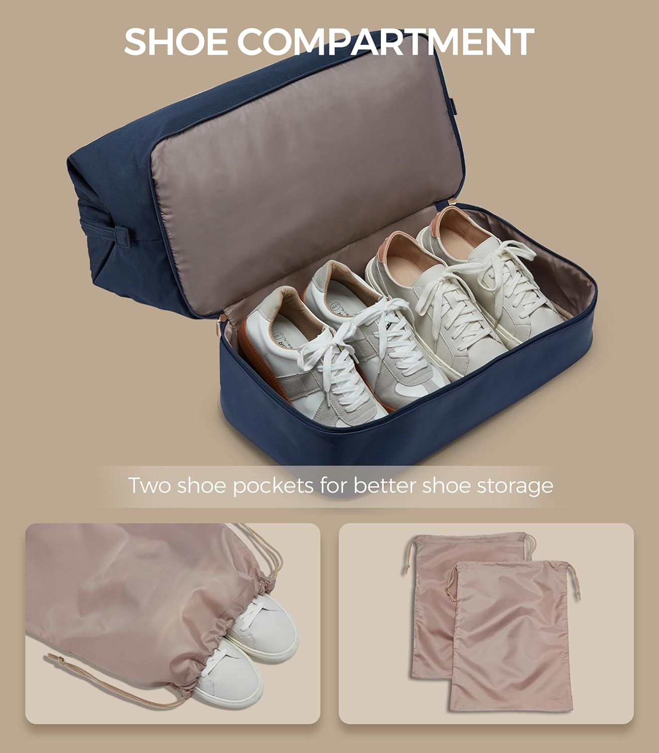 Weekender Bags for Women, Large Travel Duffel Bag with Shoes Compartment, Carry On Overnight Tote Bags with Toiletry Bag