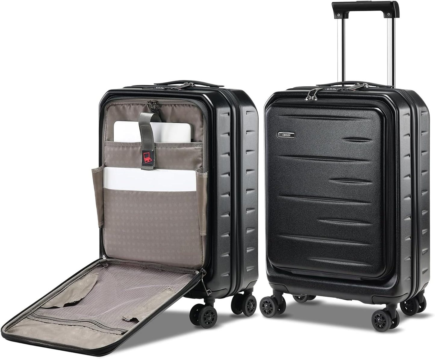 Carry On Luggage 22×14×9 Airline Approved, 20 Inch Lightweight ABS+PC Hard Shell Suitcases with