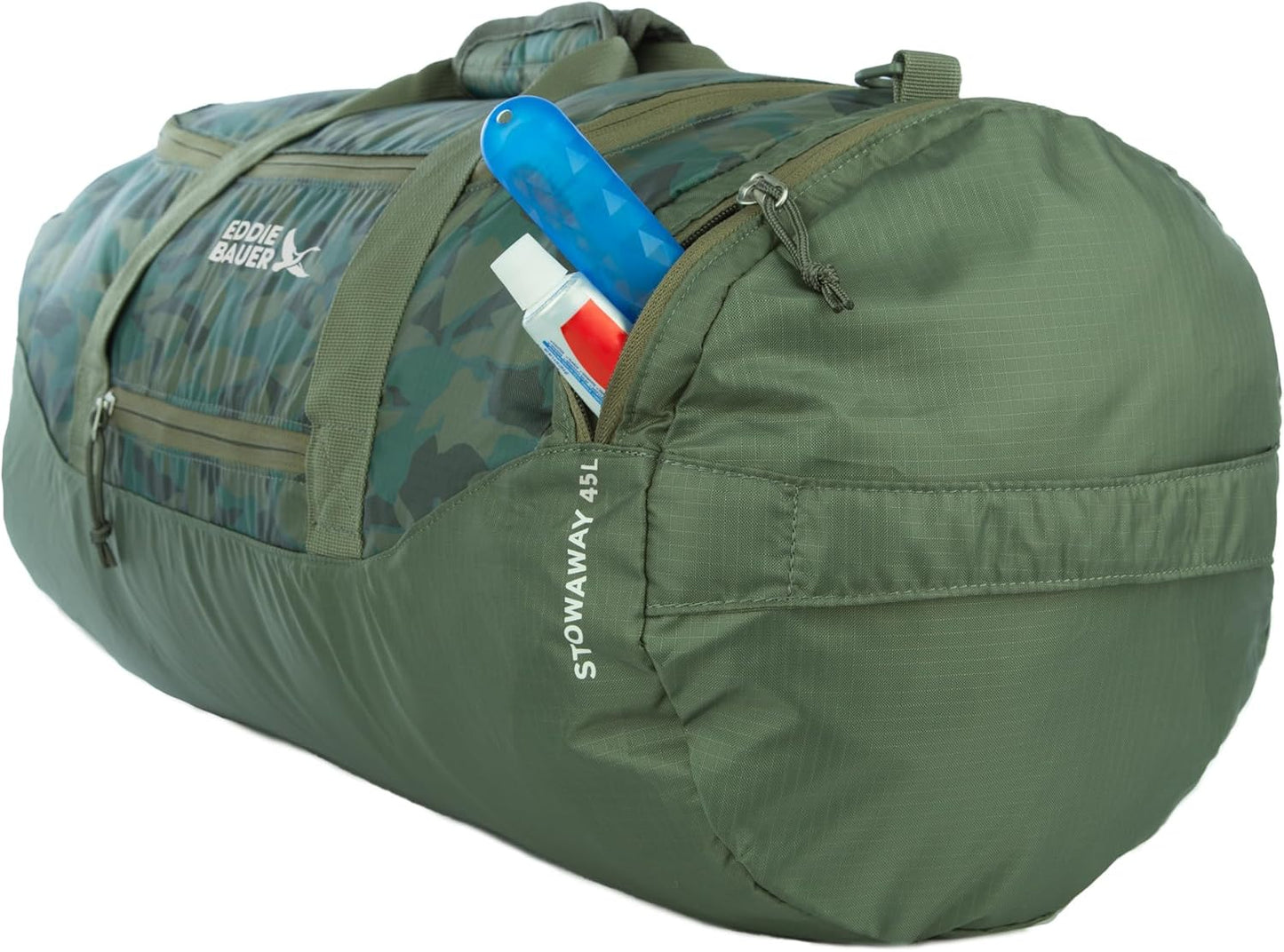 Eddie Bauer Stowaway Packable 45l Duffel Bag-Made from Ripstop Polyester