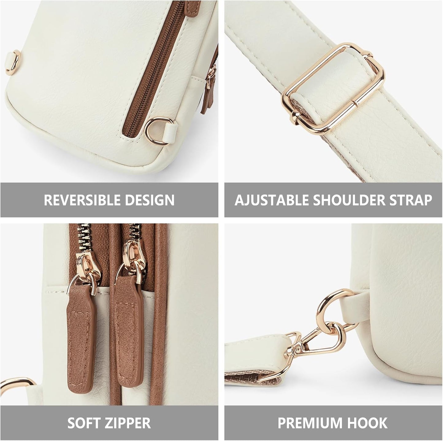 WESTBRONCO Small Sling Bag for Women Nylon Crossbody Sling Backpck Lightweight for Travel Casual