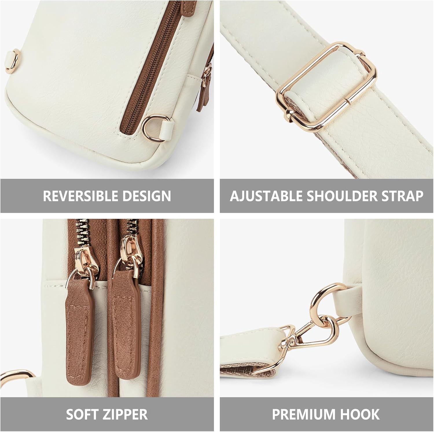 WESTBRONCO Small Sling Bag for Women Nylon Crossbody Sling Backpck Lightweight for Travel Casual