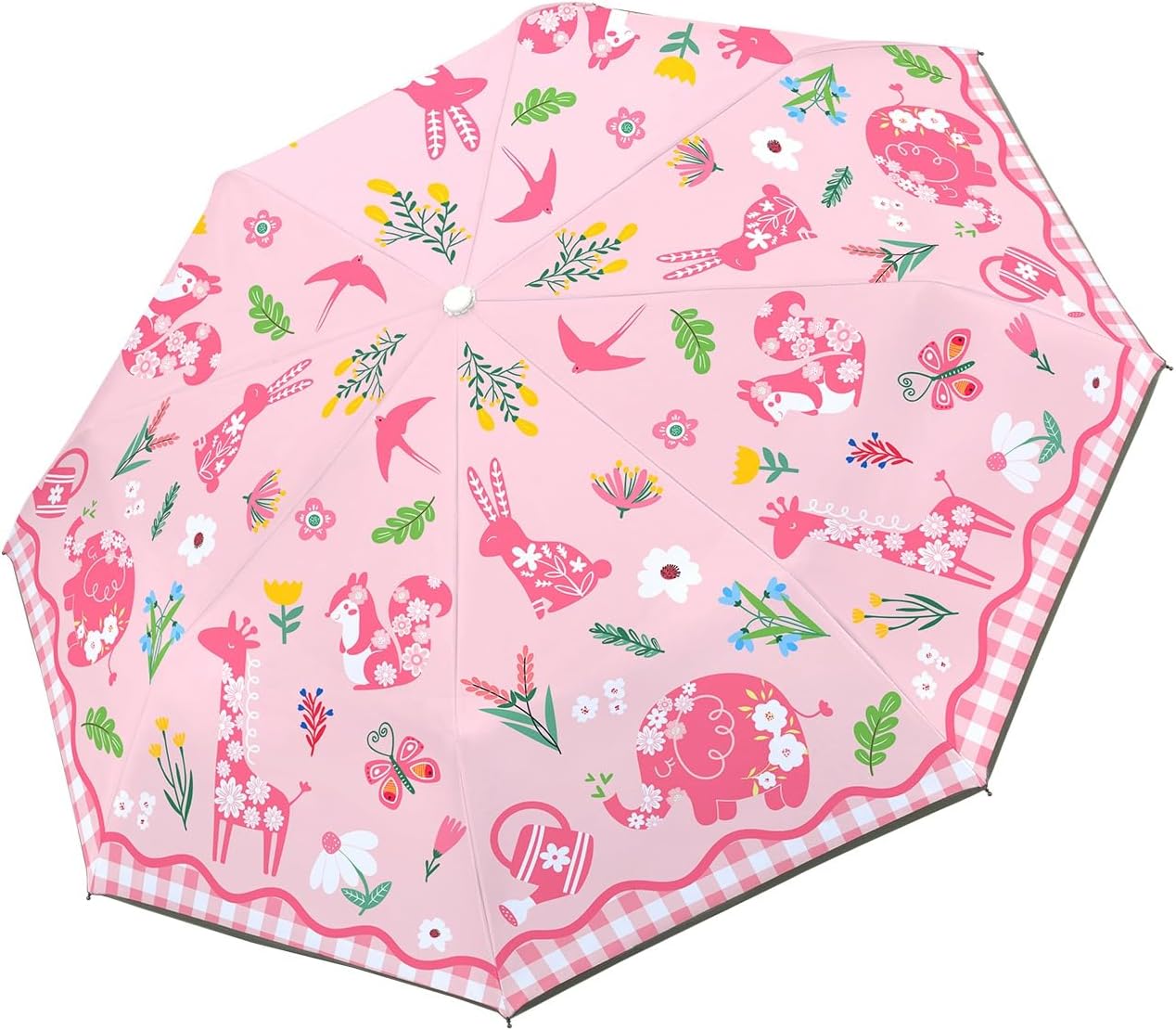 Kids Folding Umbrella Toddler Umbrella with UV Protection Portable Auto Open/Close Anti-rebound Safe Design Windproof, Compact, Lightweight Cute Umbrella for Girls & Boy