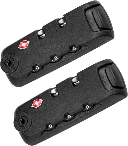 Zoofen 2 Pack Luggage Lock TSA007 Security Lock Luggage Suitcase Baggage Lock