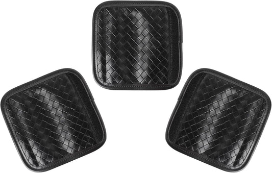 Luggage Handle Wraps -Suitcase Handle Wraps Travel Bag Handle Covers Suitcase Identifier Luggage Makers Covers(3Pcs-Black)