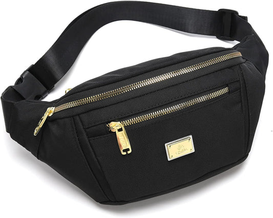 DAITET Crossbody Fanny Pack for Men&Women,Large Waist Bag & Hip Bum Bag with Adjustable Strap for Outdoors Workout Traveling Casual Running Hiking Cycling