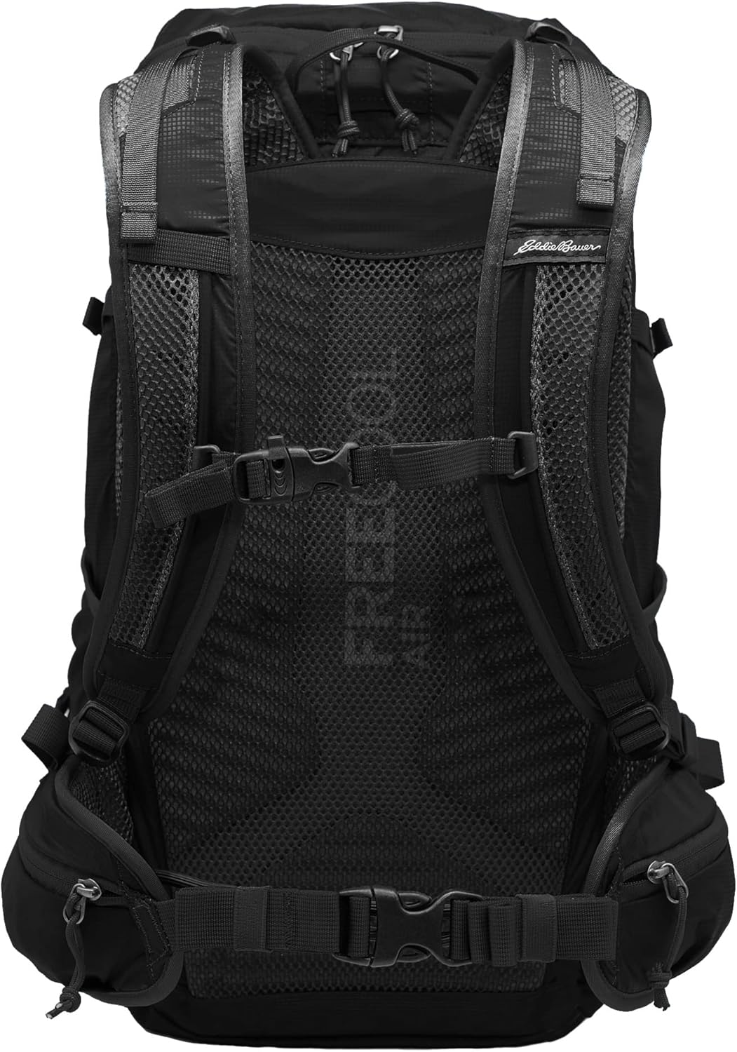Eddie Bauer Adventurer Backpack with Organization Compartments and Hydration/Laptop Compatible Sleeve, Trail Adventurer - Black, 30L