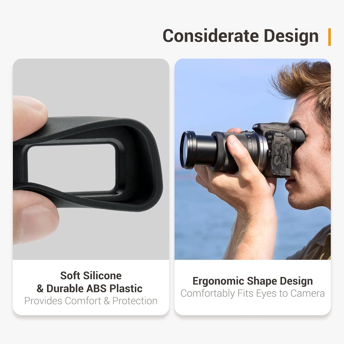 EOS R10 Eyecup Eyepiece，Soft Silicon Extended Camera Eye Cup Viewfinder Special Designed for Canon EOS R10 Mirrorless Camera