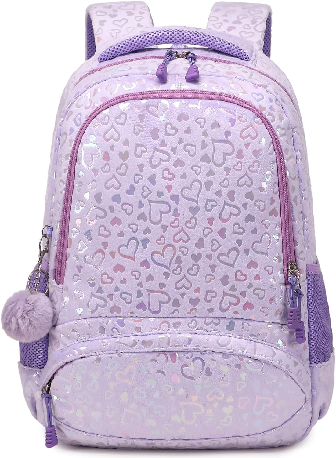 School Backpack for Girls Large Fluffy Bookbag for Kids Teens School Bags for Girl Primary Middle School Casual Daypack