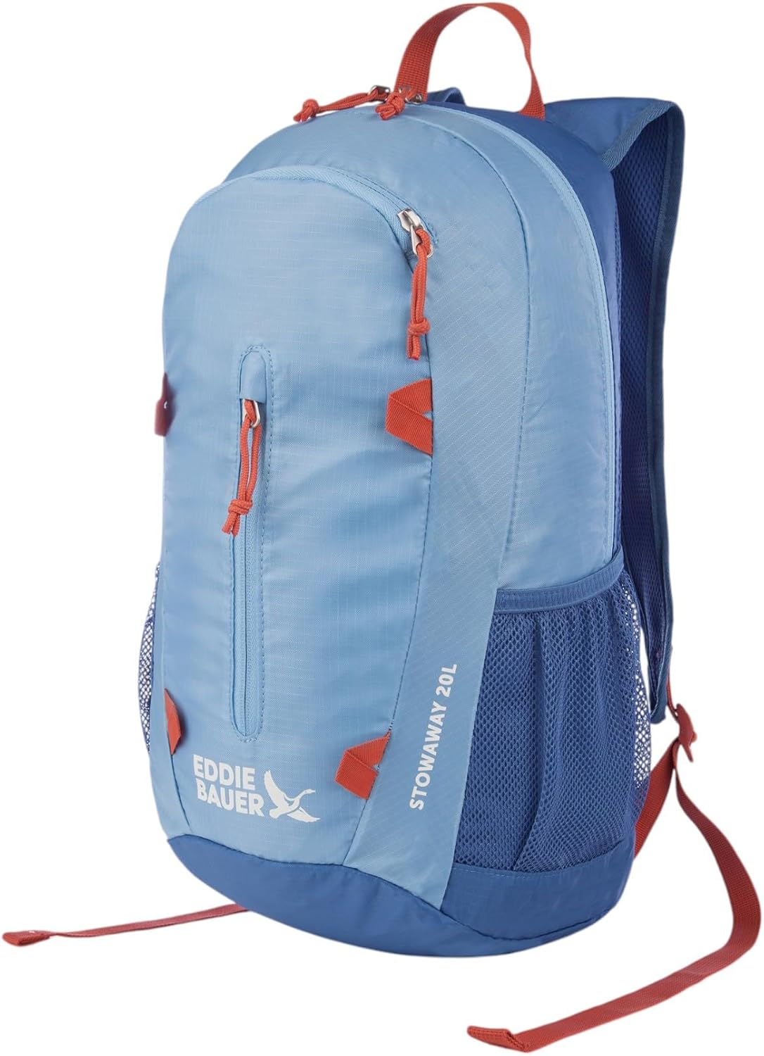 Eddie Bauer Stowaway Packable Backpack | Travel | Outdoor | Lightweight | Foldable | Durable | Ripstop Polyester | 20L - Coast Blue