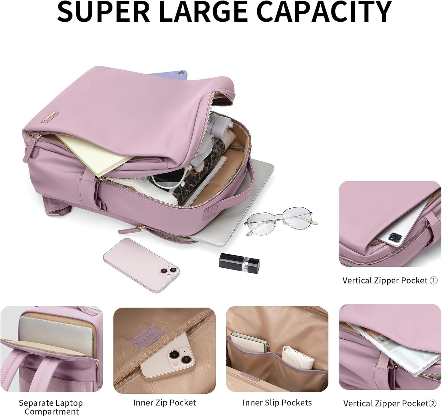 Stylish Laptop Backpack for Women Airline Approved Perfect for Work College and Travel