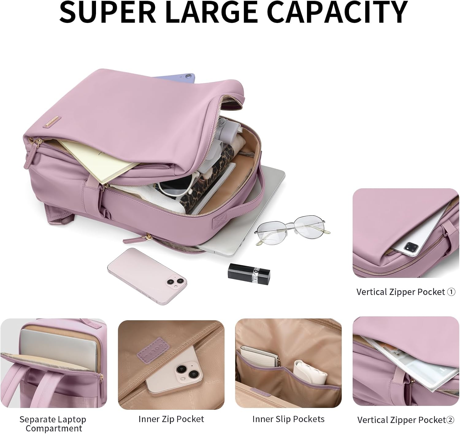 Stylish Laptop Backpack for Women Airline Approved Perfect for Work College and Travel