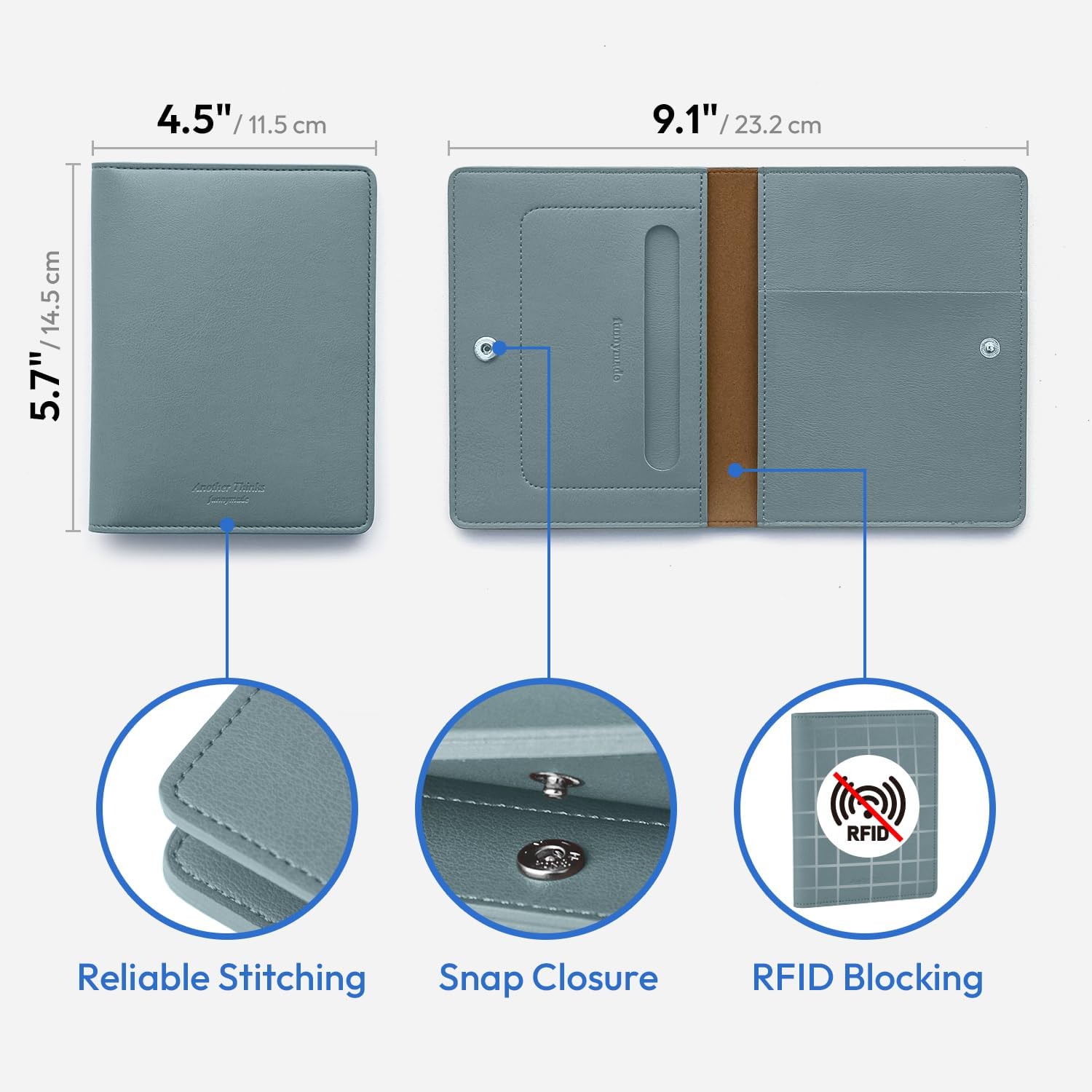 carrotez Family Travel Document Organizer – Premium RFID Blocking Leather Passport Holder & Wallet