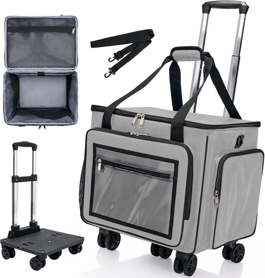 2025 Rolling Teacher Tote Bag with 15.6" Laptop Compartment