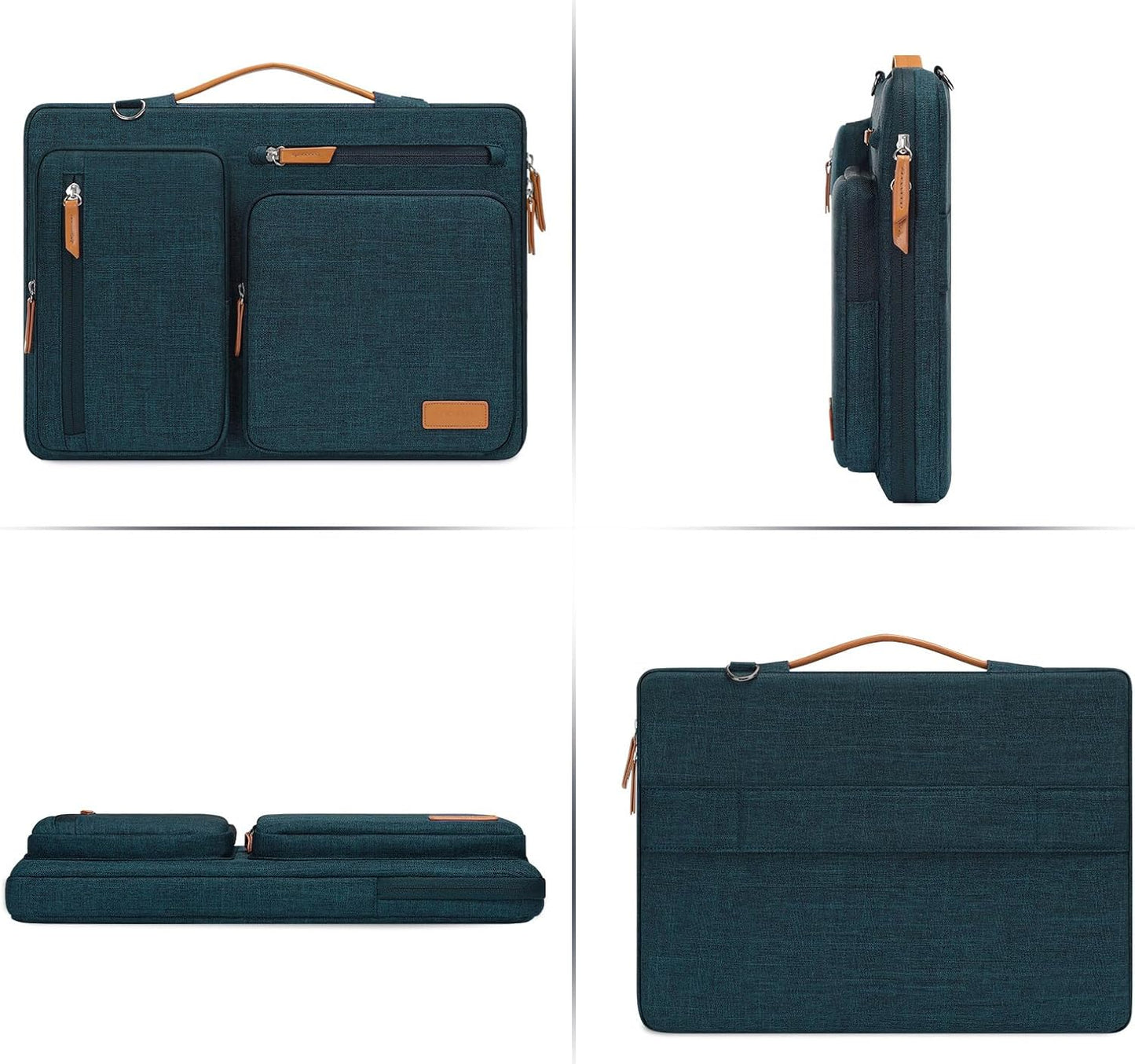 MOSISO 360 Protective Laptop Shoulder Bag,17-17.3 inch Computer Bag Compatible with MacBook, HP