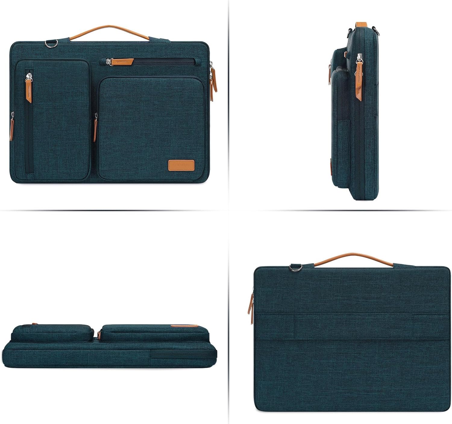 MOSISO 360 Protective Laptop Shoulder Bag,17-17.3 inch Computer Bag Compatible with MacBook, HP