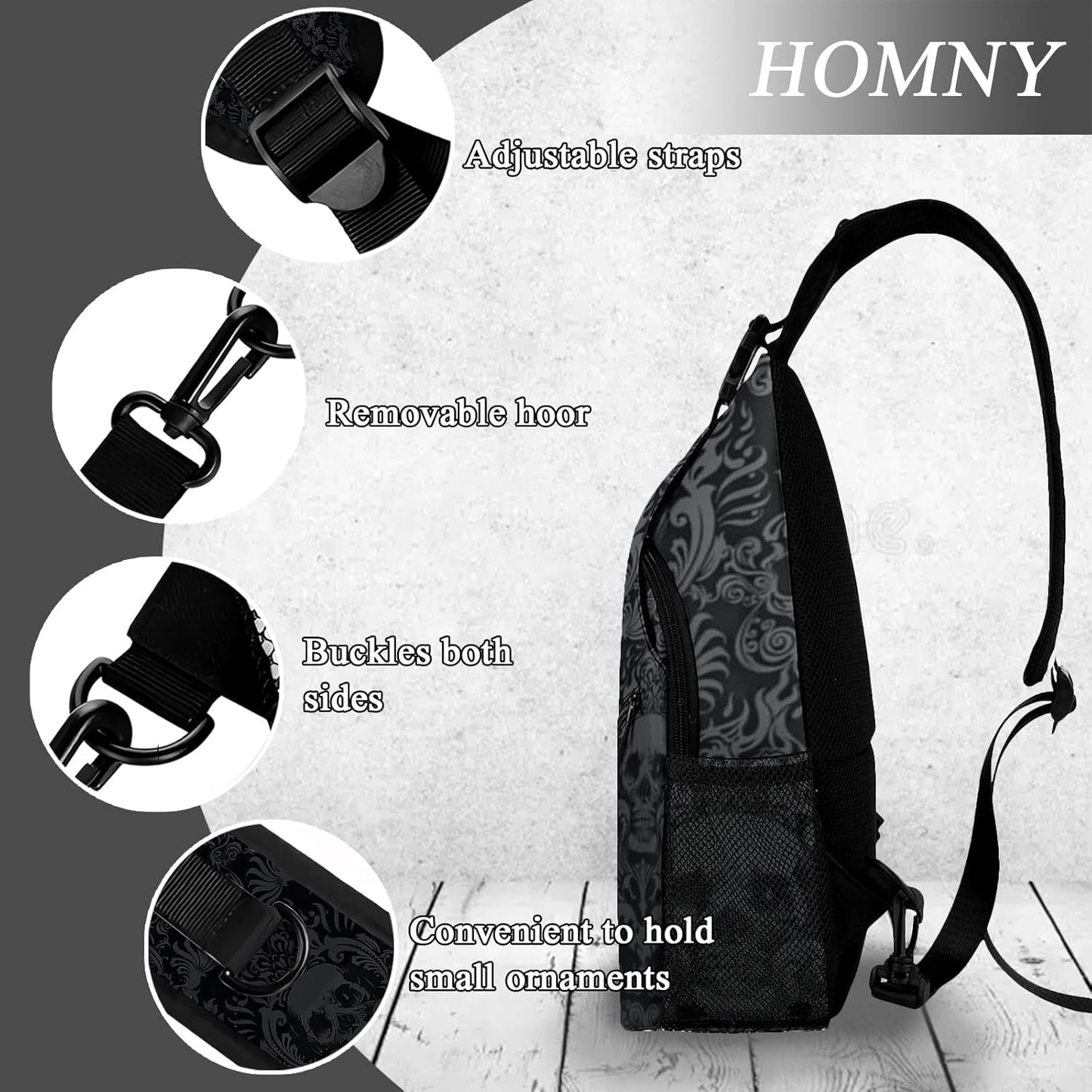 Sling Backpack Trendy Sling Bag Multipurpose Crossbody Sling Travel Hiking Crossbody Shoulder Backpack