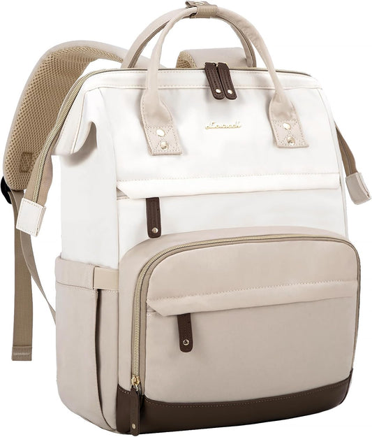 LOVEVOOK Laptop Backpack for Women, 15.6 Inch Work Business Backpacks Purse With Large Capacity, Waterproof Nurse Bag College Bookbag for School, Waterproof Casual Daypack for Travel