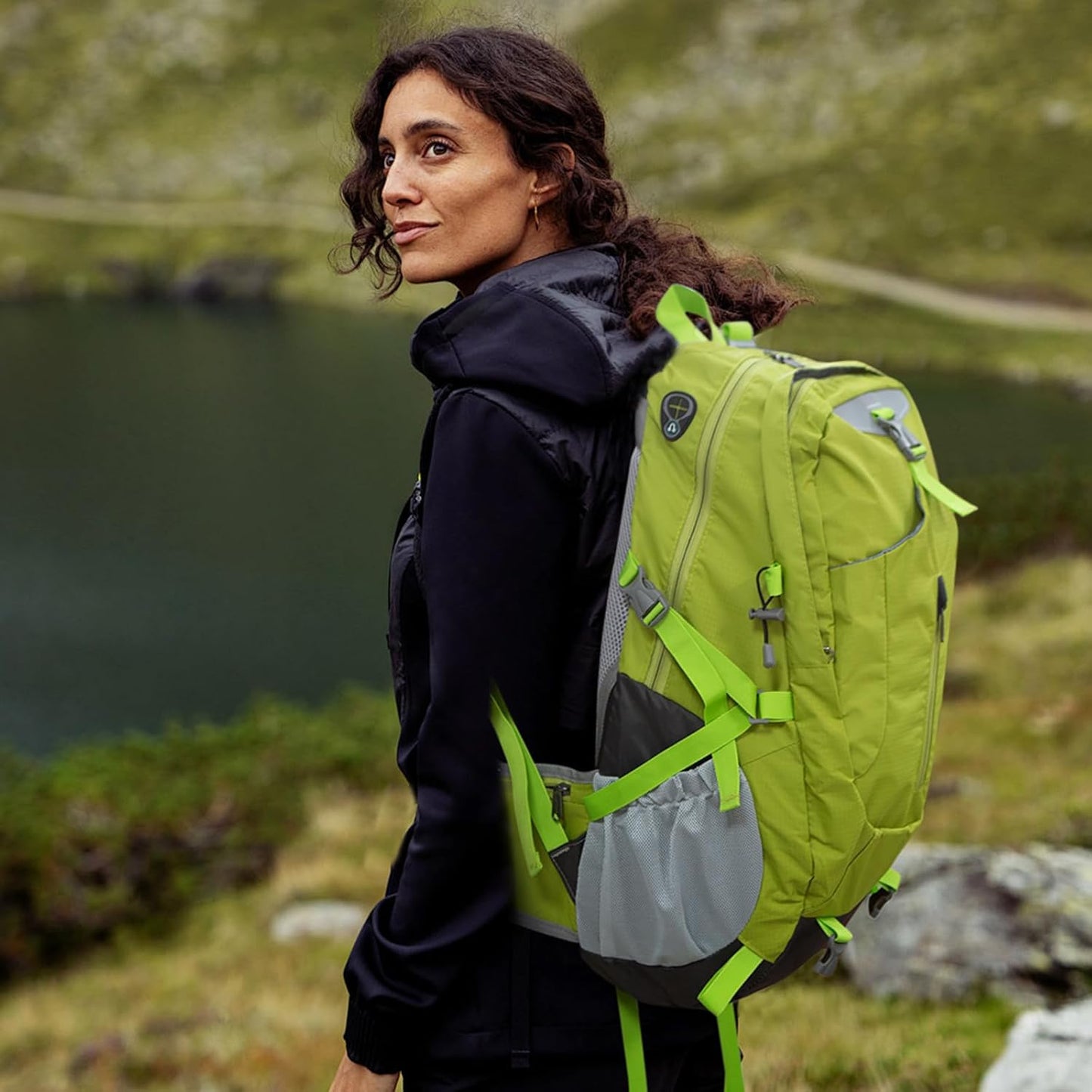 Long Keeper 40L Hiking Backpack with Rain Cover Waterproof Lightweight Camping Backpack for Men Women Outdoor Travel Daypack