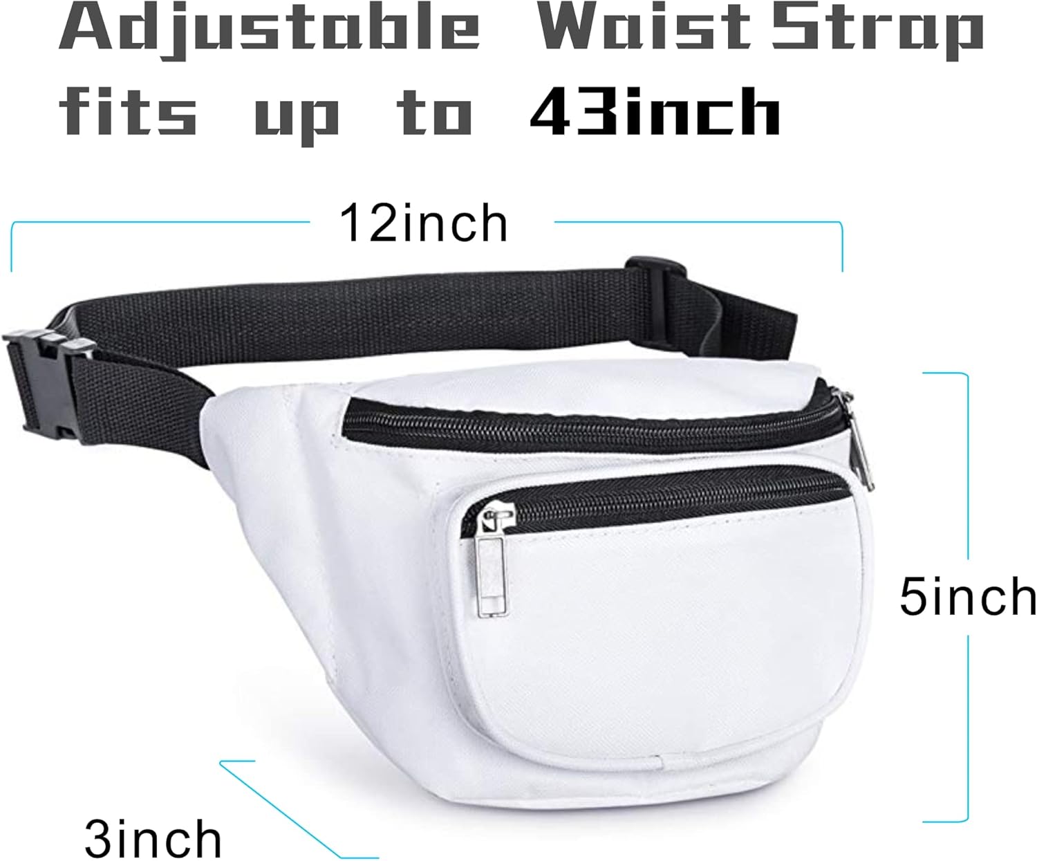 Fanny Pack, BuyAgain Quick Release Buckle Travel Sport Waist Fanny Pack Bag For Men Or Women