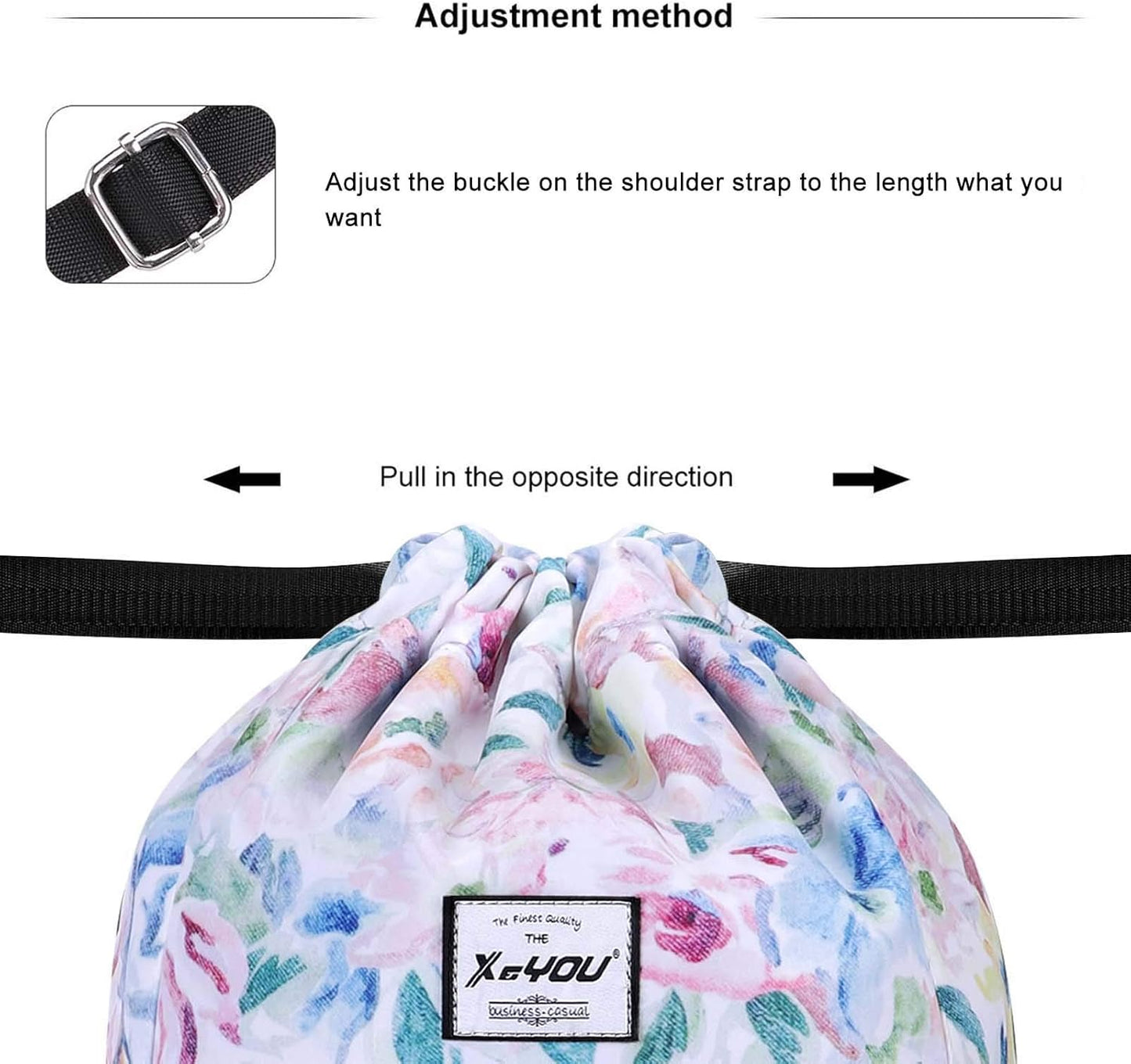 XEYOU Drawstring Sports Backpack Lightweight Gym Yoga Sackpack Shoulder Rucksack Casual Outdoor Daypack for Women and Men