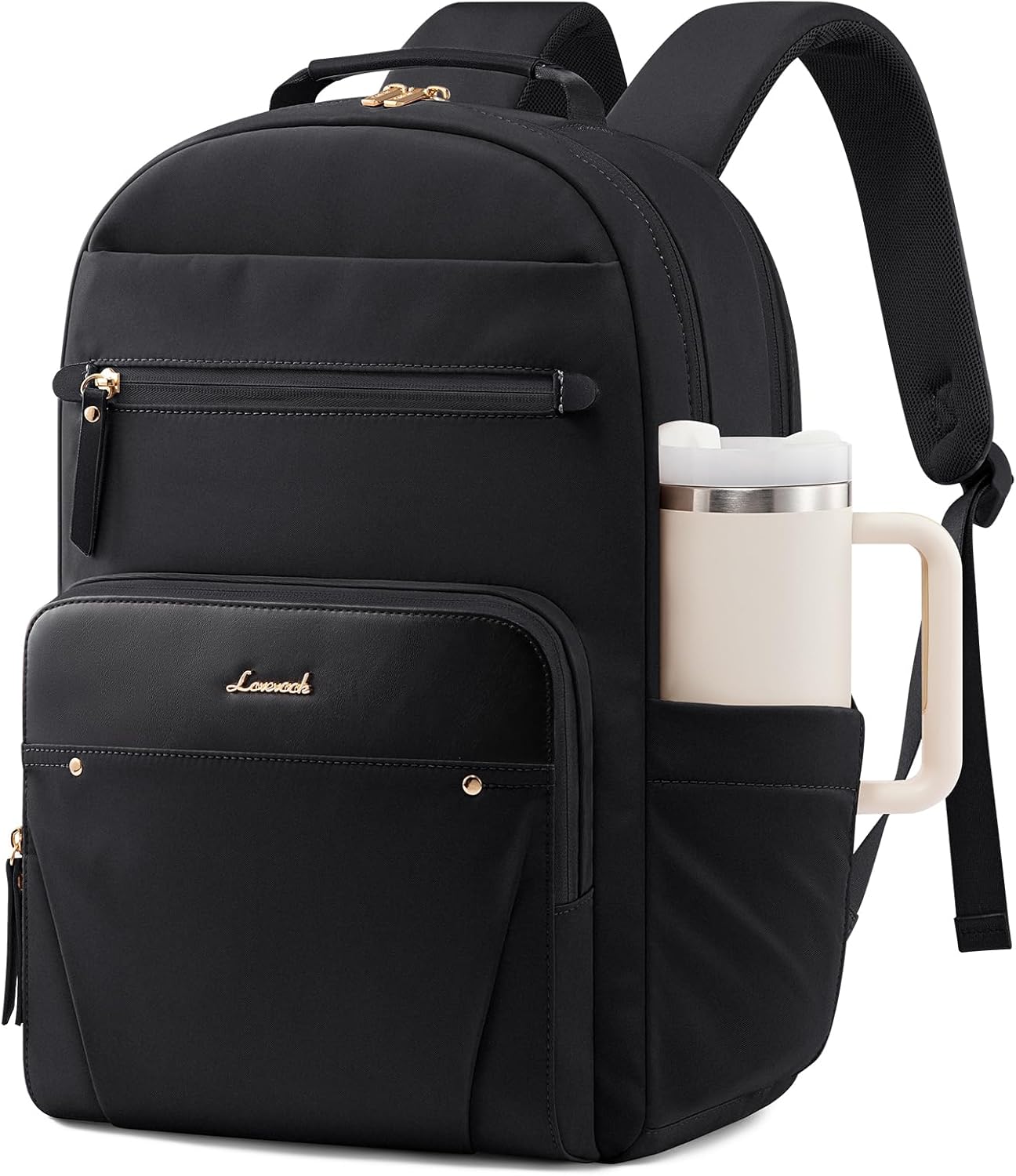 LOVEVOOK Laptop Backpack for Women, 15.6" Work Backpack Purse, Travel Personal Item Bag, Carry On