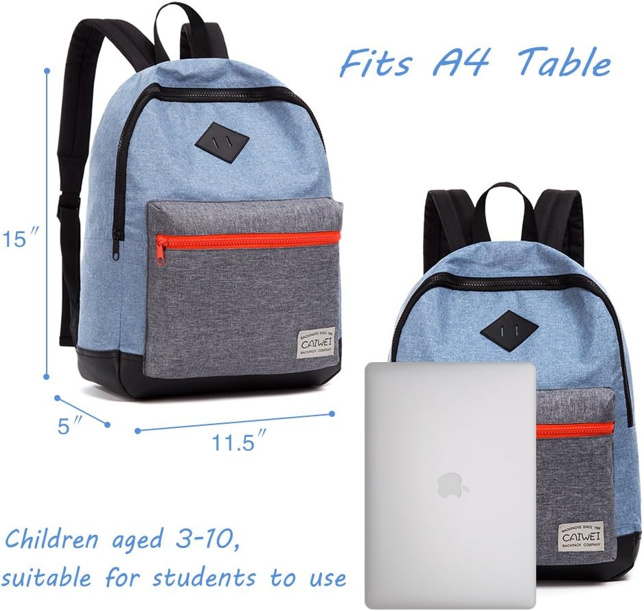 CAIWEI Fashion children's backpack (blue)